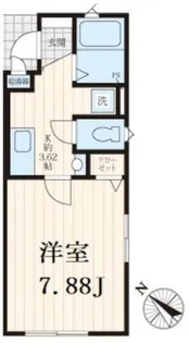 第二コーポ青山【1階】の間取り