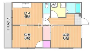 田口コーポII【2階】の間取り