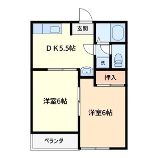 サニーライフ市川【2階】の間取り