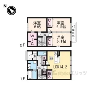 レーヴスクエア【2階】の間取り