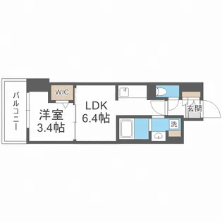 アーバネックス京町堀【2階】の間取り
