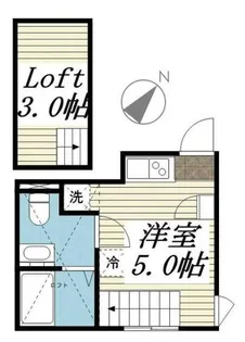 ベイルーム和田町【2階】の間取り