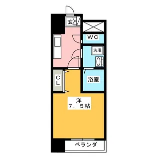 パルティール黒川本通り【6階】の間取り