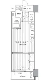 ダイイチフレア川崎【9階】の間取り