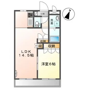 クラネットB【2階】の間取り
