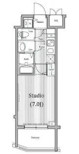 ガラ・ステーション岩本町North【3階】の間取り