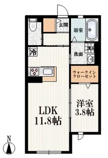chiffon深大寺【2階】の間取り