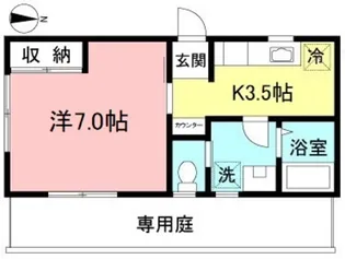 グレイスコート芦花公園【1階】の間取り