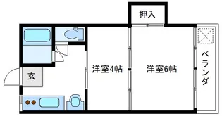 コーポテンソウ【2階】の間取り