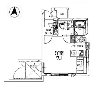 CREAL高田馬場II【1階】の間取り