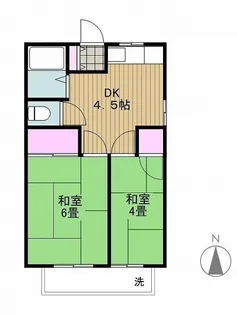 コーポ大竹【2階】の間取り