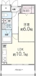 LE SEL上町台【5階】の間取り