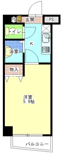 サン・レジデンス【4階】の間取り