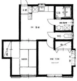 ガーデンウエスト【2階】の間取り