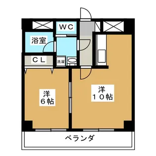 カステージュ松本【5階】の間取り