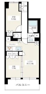 ヴェルディーク横浜新子安【6階】の間取り