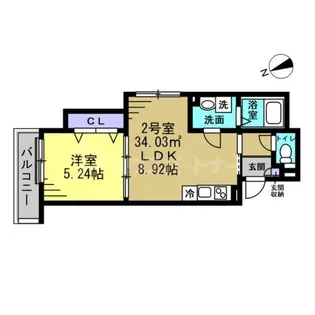 コンフォート薬園台【1階】の間取り
