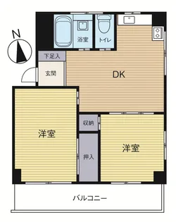 シャトーサンケイ【4階】の間取り