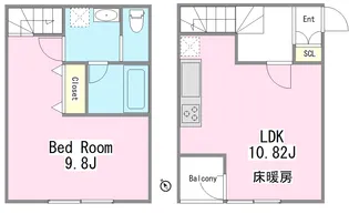 グエル・サカエ赤堤の間取り