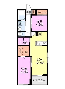 (仮称)日野市百草AP【2階】の間取り