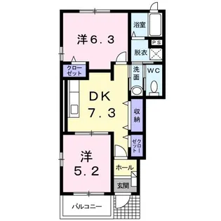 カーサドルチェ【1階】の間取り