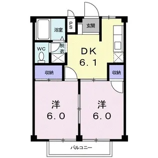シティハイツ新丸【1階】の間取り