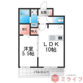 THE TERRACE天王寺 MK【7階】の間取り