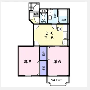 レジオン・ドヌールIII【1階】の間取り