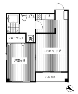 フォリオフラッツ【3階】の間取り