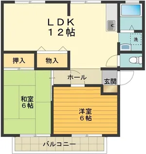 エトワールシノB【1階】の間取り