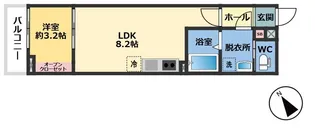 メゾン・ドゥ・アッシュ柏の葉【3階】の間取り