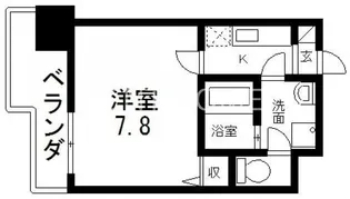 M‘プラザ布施駅前参番館【8階】の間取り
