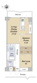 アパガーデンコート京都駅前【11階】の間取り