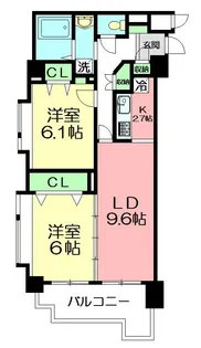 オーシャンプラザアネックス【3階】の間取り