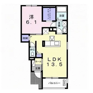 サプール ヒルズ II【1階】の間取り