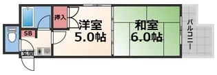 エンゼルハイツ小阪本町【3階】の間取り