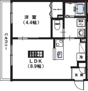 Maison Calme【1階】の間取り