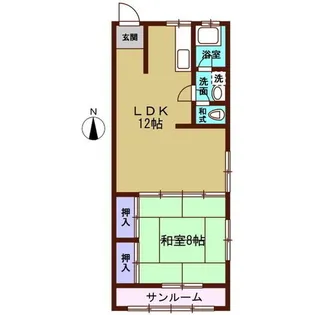 南ハイツ【2階】の間取り