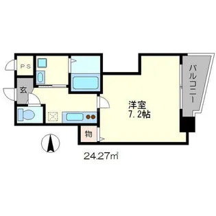 ルサフィール西大路II【9階】の間取り