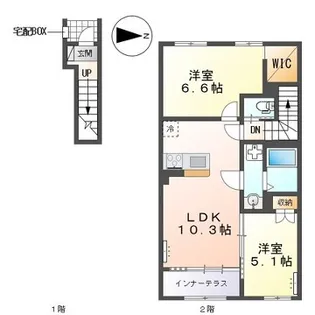ヴィラ ステートリー【2階】の間取り