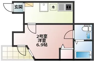 ベイルーム横須賀中央【2階】の間取り