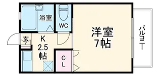 レインボー瀬名川I【1階】の間取り