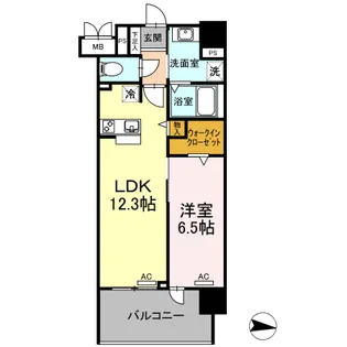 L ENVOL MEIEKI【6階】の間取り