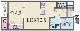 ラ・メゾン船町【2階】の間取り