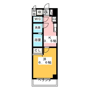 きさらぎ21【8階】の間取り
