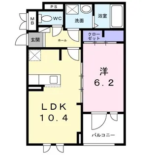 アプリコットIII【3階】の間取り