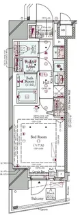 コンシェリア東京 <HIGASHIJUJO RESIDENCE>【8階】の間取り