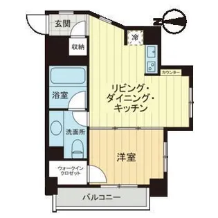 ベルファース大井町【2階】の間取り