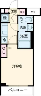 THE PREMIUM CUBE G 大崎【2階】の間取り