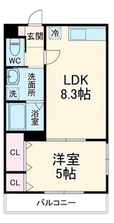 EVERA大倉山【3階】の間取り